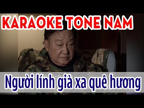 Người Lính Già Xa Quê Hương Karaoke Tone Nam - Duy Khánh | Asia Karaoke Beat Chuẩn