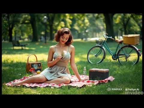 Retro Future AI Dreams of A Women in a Park