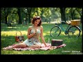 Retro Future AI Dreams Of A Women In A Park