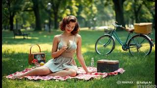 Download lagu Retro Future AI Dreams of A Women in a Park mp3