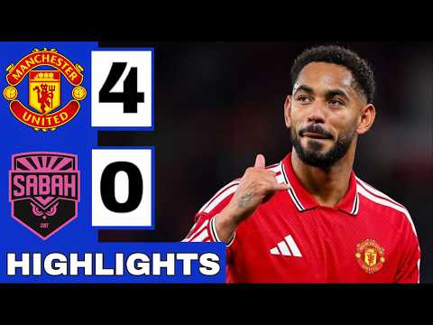 Manchester United vs Sabah FK 4-0 Highlights & All Goals (UEFA Champions League) Man Utd mu Sabah