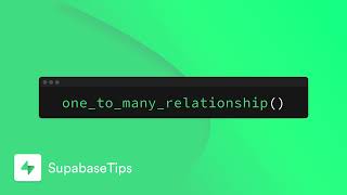 One to Many Relationship - SupabaseTips