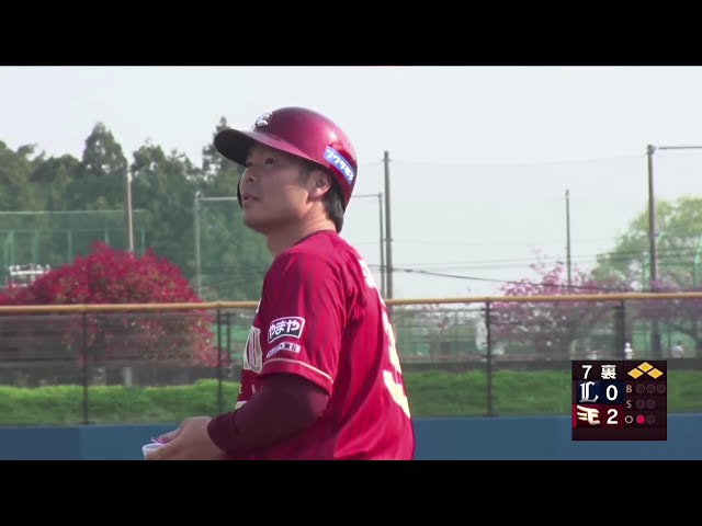 【ファーム】貴重な追加点!! イーグルス・島内宏明 ライト前にタイムリーヒットを放つ!! 2025年4月27日 東北楽天ゴールデンイーグルス 対 埼玉西武ライオンズ