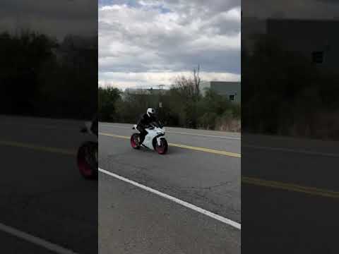 Little bit of sound clip drive by with QDIndustries Twin Monkey Slash-Carbon Slip-on Exhaust.