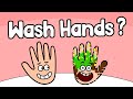 Wash Hands Wash Your Hands Song Cartoon Healthy Habits Nursery Rhymes Germs Toddlers