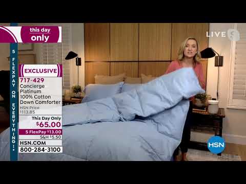 Concierge Collection Platinum 100% Cotton Down Comforter