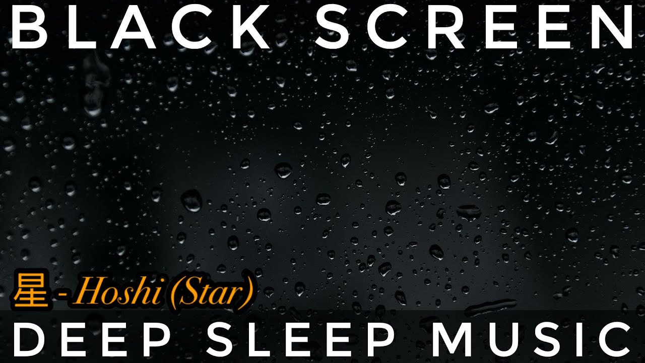 Black Screen Sleep Music 🎹 Sleep in 3 Mins 💤 Rain Ambience ☔️