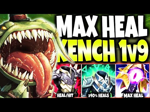 Win 1v9 with Max Heal AP IMMORTAL TAHM KENCH Top Build ~ Most DMG/HEAL 🔥 LoL Tahm Kench s12 Gameplay