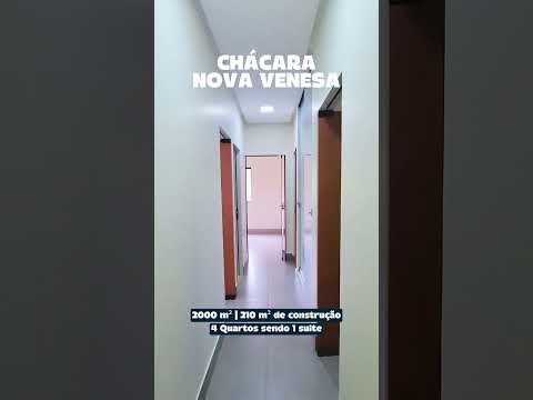 CHÁCARA À VENDA📍 Nova Veneza – GO💰 Valor: R$ 799.000,00 Terreno de 2.000 m²🏠 Área construída  207 m²