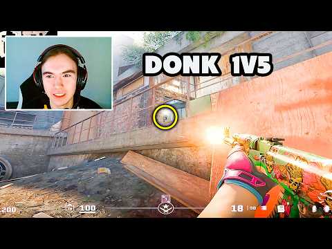 donk insane play to win the 1v5 Clutch in FACEIT match. b1t gets an Ace - CS2