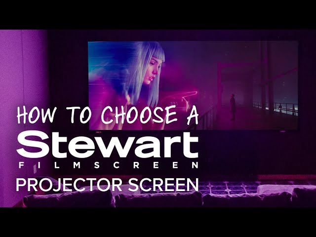 Video of Stewart Filmscreen WallScreen Deluxe