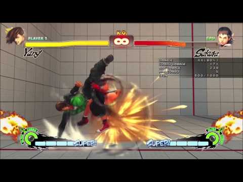 Collusion!! Yang USF4 Combos Resets And Setups