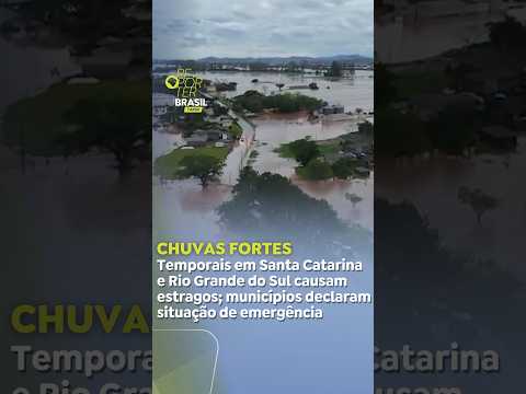 Temporais em Santa Catarina e Rio Grande do Sul causam estragos