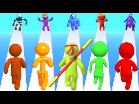 Giant Rush, Tall Man run, Size Up, Color Race 3D NEW UPDATE All Levels Gameplay Mobile 754YDG