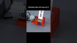 Shredding paper with Lego (ver 2) #shorts