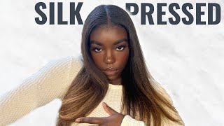 WATCH ME SILK PRESS MY NATURAL HAIR AT HOME: How to get perfect results without damaging your hair!