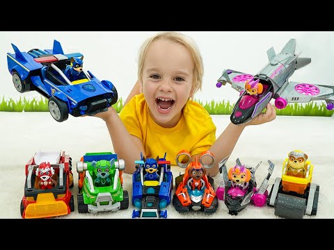 Chris und Niki PAW Patrol Mighty Filmspielzeug-Rettungsmission