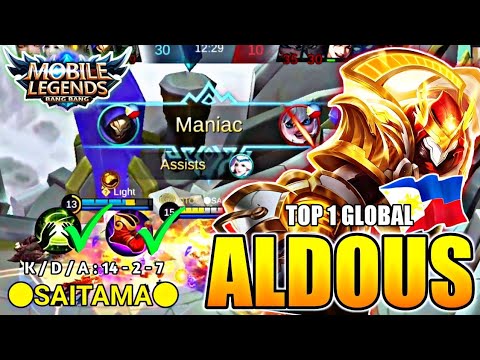 ALDOUS BEST BUILD 2020 - ALDOUS TOP 1 GLOBAL BUILD TOP 1 GLOBAL ALDOUS 2020 | By ●SAITAMA● ~ MLBB