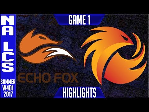 Echo fox vs Phoenix1 Highlights Game 1 | NA LCS Week 4 Summer 2017 | FOX vs P1 G1