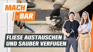 Fliese austauschen und sauber verfugen | OBI