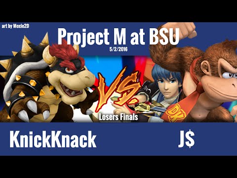 Project M at BSU 1: KnickKnack (Bowser) vs. J$ (Marth, DK) - Losers Finals