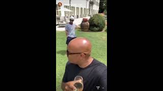 Terrence J , Lenny S & TaTa in italy For jay Z & Beyonce 's ONTR II Tour