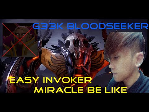 HOW TO COUNTER PICK INVOKER MID | MIRACLE BE LIKE?  | g33k MMR STORY#2