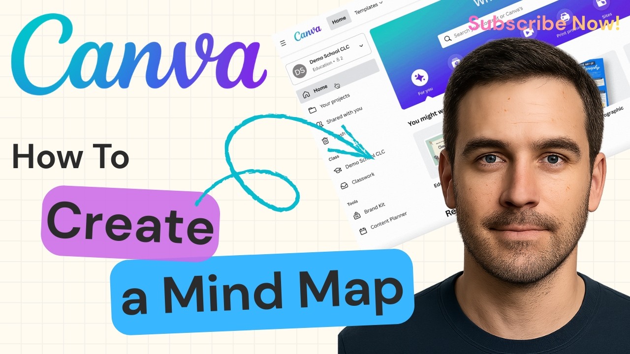 How To Make a Mindmap Using Templates in Canva | Canva Tutorial 2026