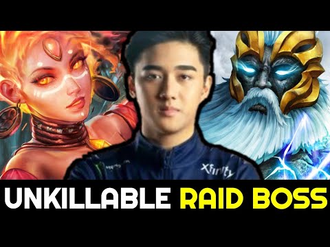 ABED Mid Lina & Zeus — Fast Game Unkillable Raid Boss 7.27 Dota 2