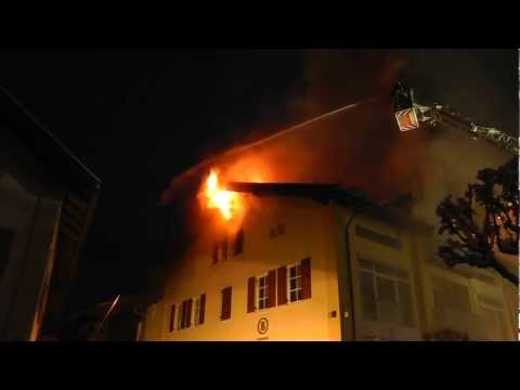 Brand eines Wohn- & Geschäftsgebäudes in Oberstdorf