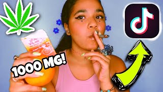 CAN LOADS OF VITAMIN C GET YOU HIGHER?! Let&#39;s test it out! 🌞🌿 | TikTok Challenge
