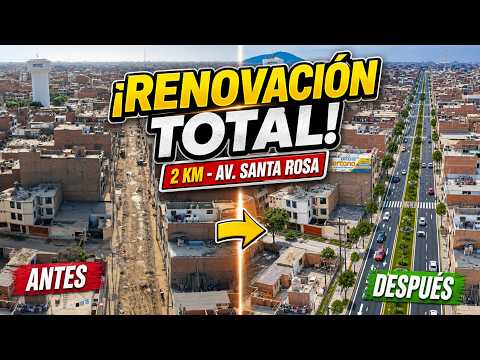 ¡HISTÓRICO! Tras 40 Años de Abandono Así Quedará la Av. Santa Rosa en SMP