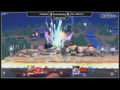 True Combo Thursdays #2: Losers: DYNAMO (SHEIK) vs eM | Zenyou (MARIO)