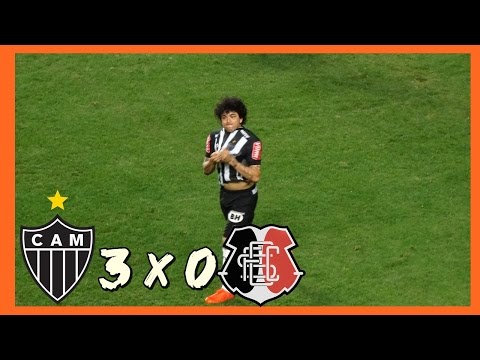 GOLS Atlético-MG 3x0 Santa Cruz, Brasileirão Série A 2016 30/07/2016