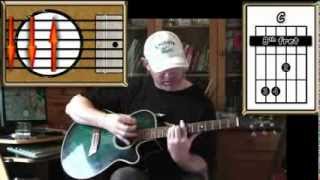 Sitting On The Dock Of The Bay - Otis Redding - Acoustic Guitar Lesson (easy - ish)