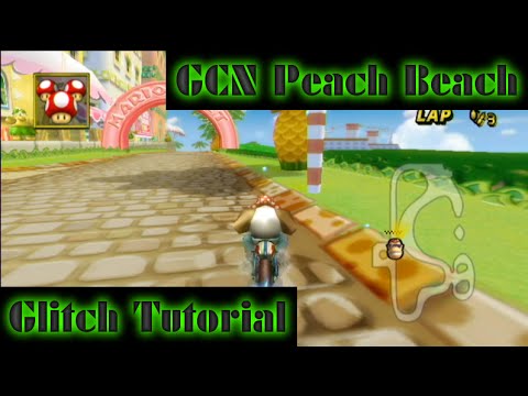 [MKW] How to do the GCN Peach Beach Glitch - Stop Method (w/ commentary)