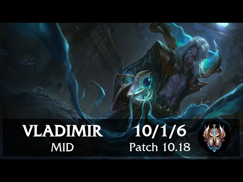 Vladimir Mid vs Irelia | Pinoy Challenger Replay Patch 10.18