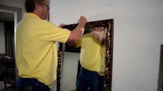 MirrorLot - how to secure a leaning mirror to the wall