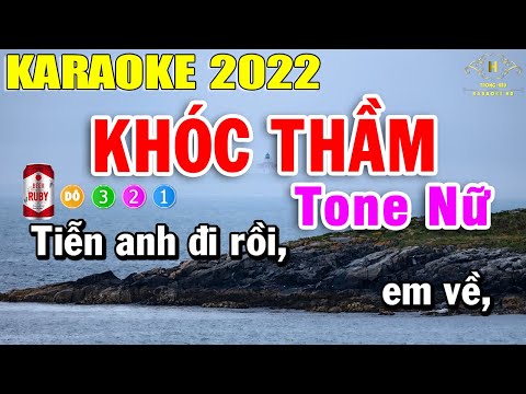 Khóc Thầm Karaoke Tone Nữ Nhạc Sống | Trọng Hiếu
