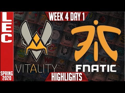 VIT vs FNC Highlights | LEC Spring 2020 W4D1 | Vitality vs Fnatic