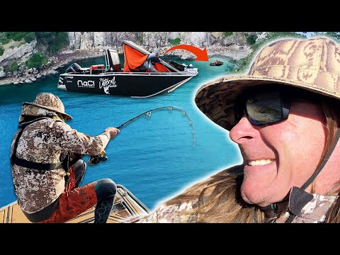Fishing & Camping Adventure on Hamish’s New Custom Built Boat. Huge Fish Landed!