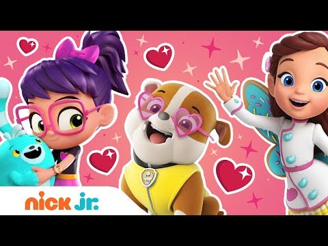“My Fuzzly Valentine” 💖w/ Abby Hatcher & PAW Patrol! | Stay Home #WithMe | Music Video | Nick Jr.