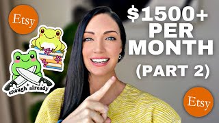 Make $1500 A Month Selling Stickers on Etsy 2023 - NO Skills (Kittl Tutorial)