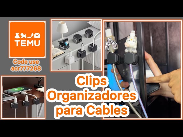 Vídeo relacionado con WUGAUWOR 9 Pcs Clips Organizador de Cables de Silicona, Sujeta Cables Adhesivo Negra para la Oficina, el Coche y el Hogar, Clips de Soporte Cables para Cables USB, Auriculares, Ratón