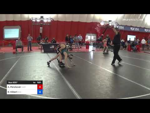 41 Kg Rr Rnd 5 - Alexander Penzkover, LaCrosse Area Wrestlers Vs Benjamin Hilbert, Aviators Wrestl