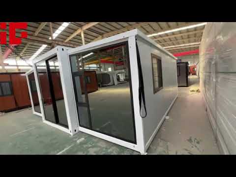 20ft expandable container house with glass wall