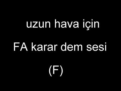 "FA" karar dem sesi. (uzun havalar için)