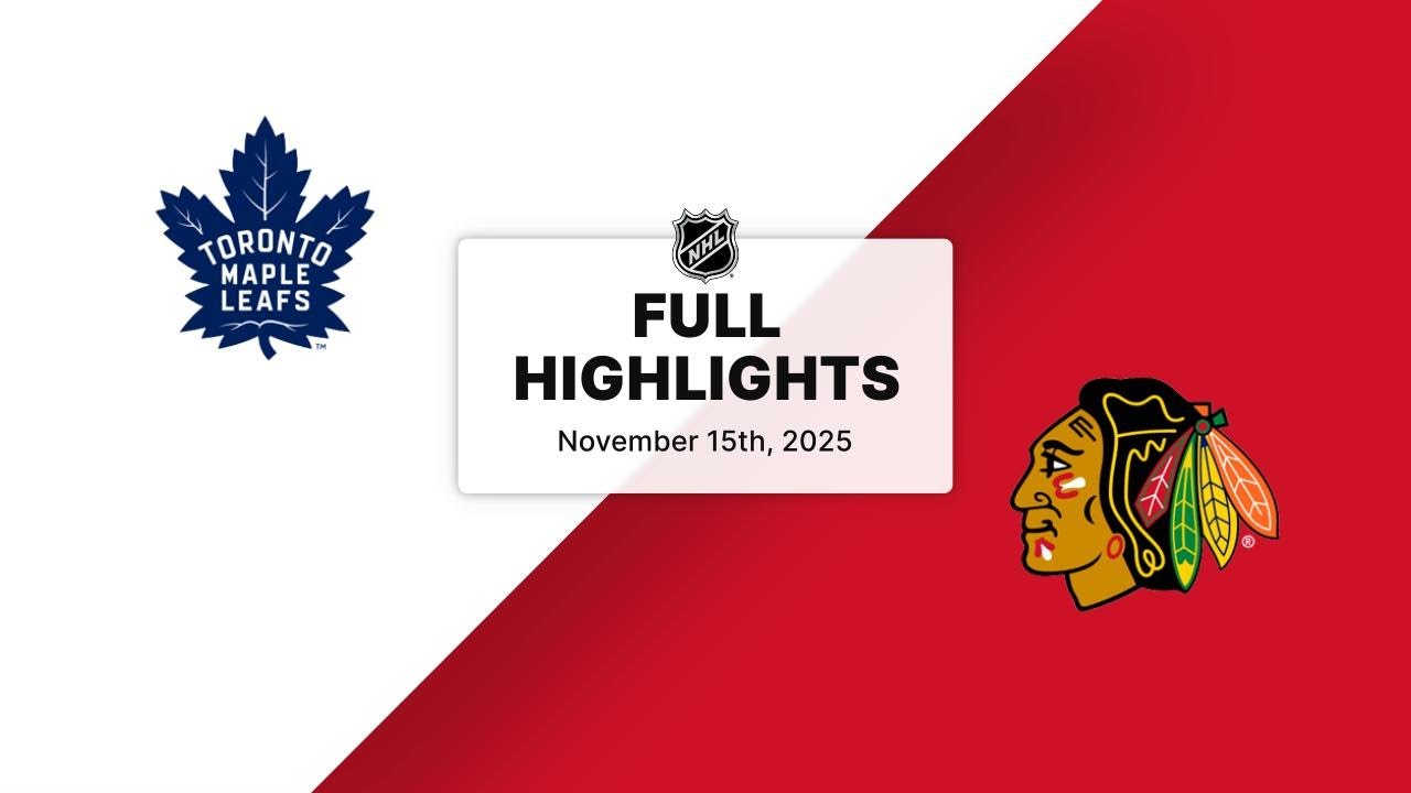 NHL Highlights | Maple Leafs vs. Blackhawks | November 15, 2025