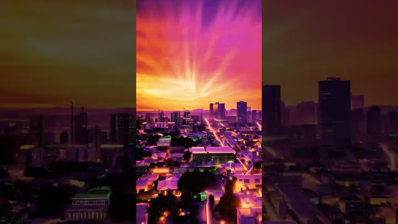 An Evening Dream In North Park (StableDiffusion, ControlNet, Aerial Drone Footage - AI Art)