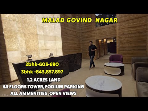 8591190742 ☎️ 89201122984 Malad Govind Nagar 1.40 Cr 2bhk, 3bhk- 2.20 All in 44 Floors,Near Station.